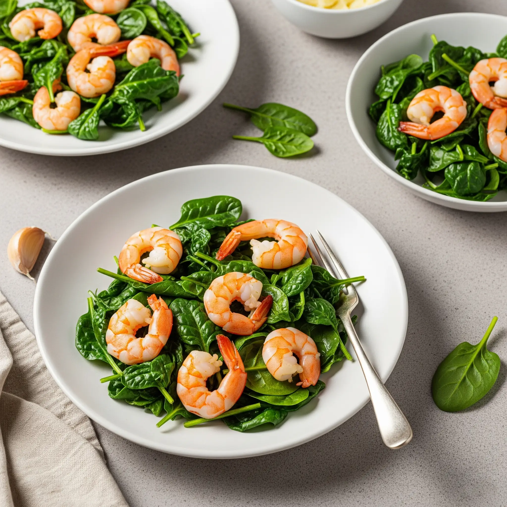 spinach & shrimp recipes