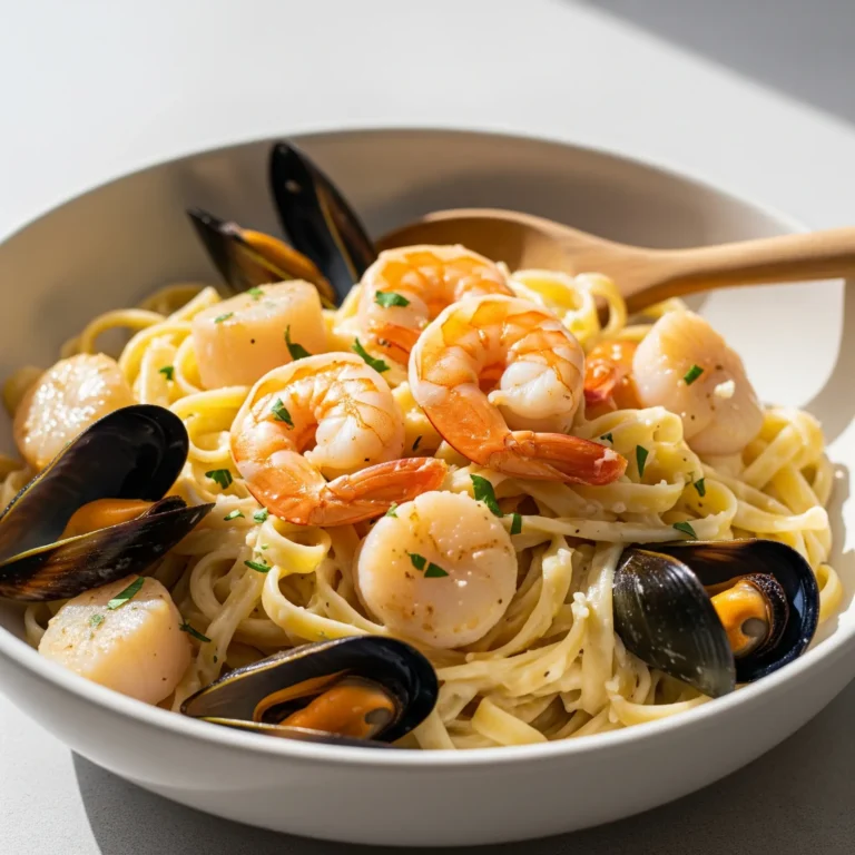 seafood fettuccine alfredo recipe